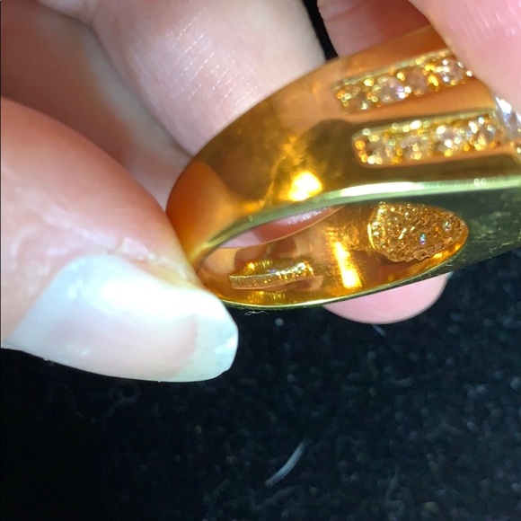 Costume CZ Golden Color Statement Rings - WOW!!!! - Picture 7 of 15